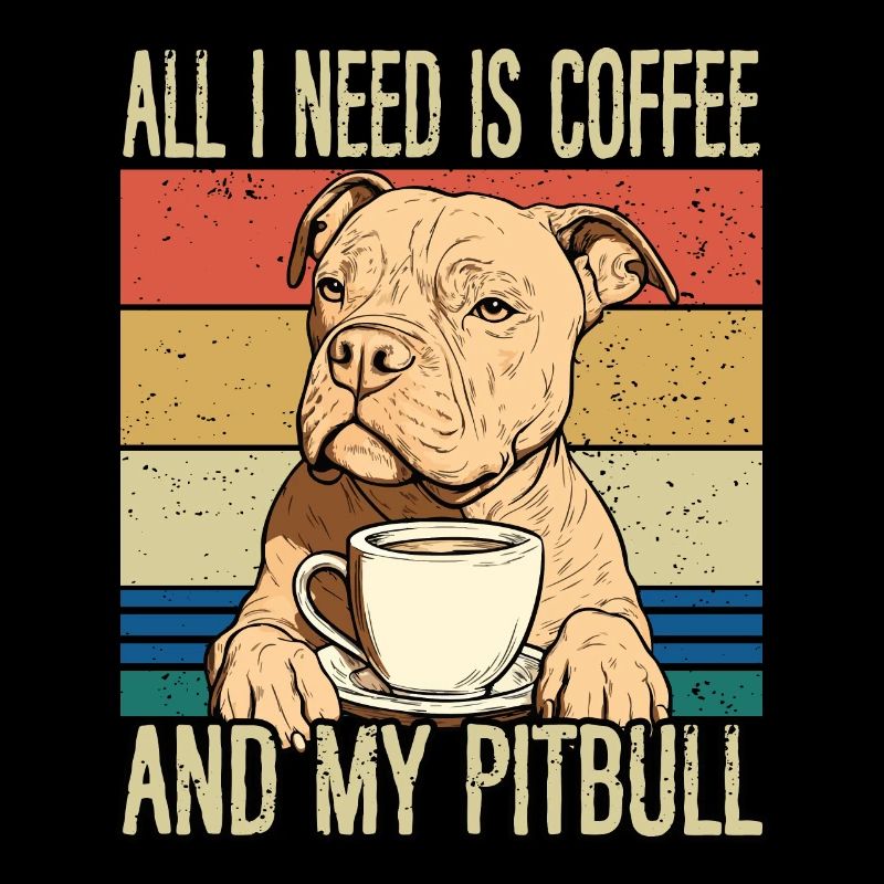 Le café et mon pitbull