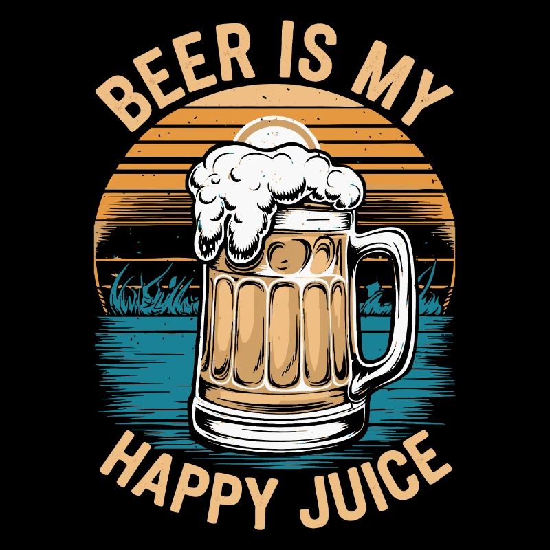 La bière est mon jus de bonheur