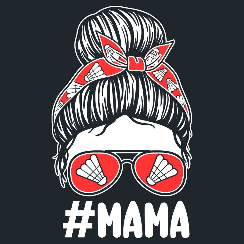 Federball Mama Mutter Badminton