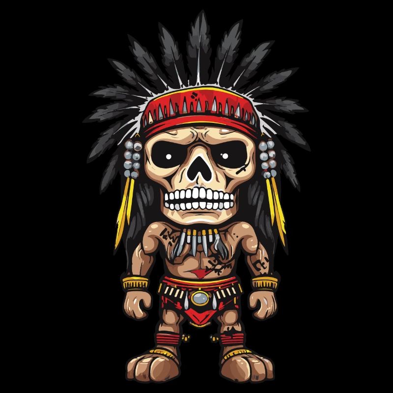 Squelette indien Apache