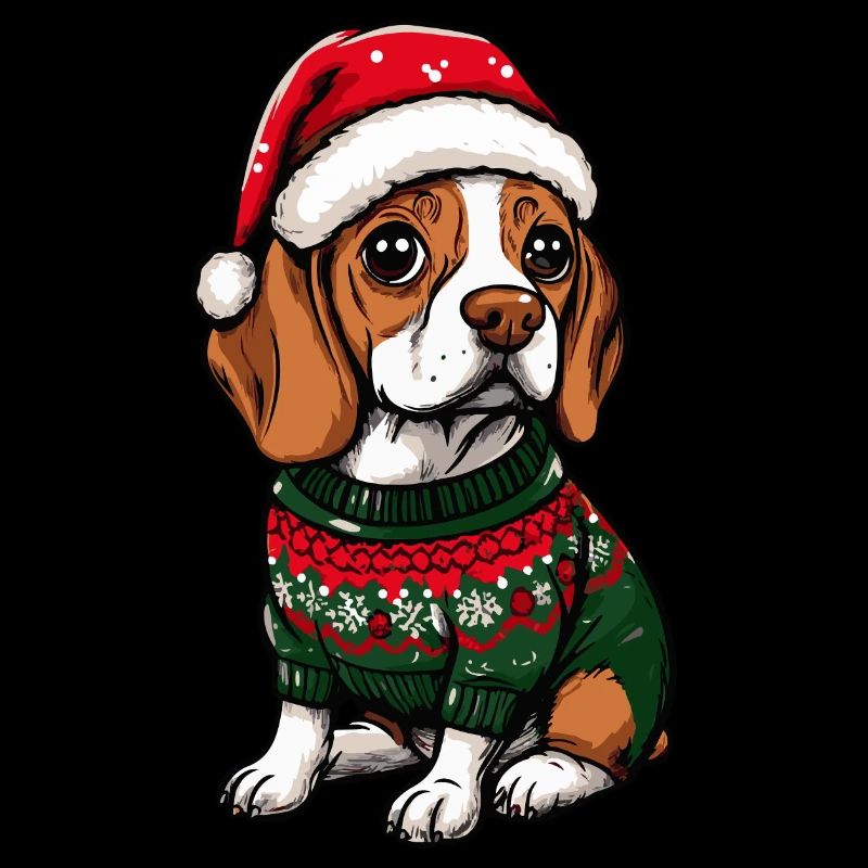 Beagle Dog Christmas Comic