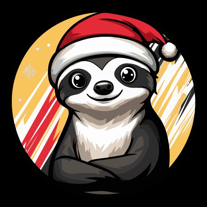 Faultier Weihnachten Christmas