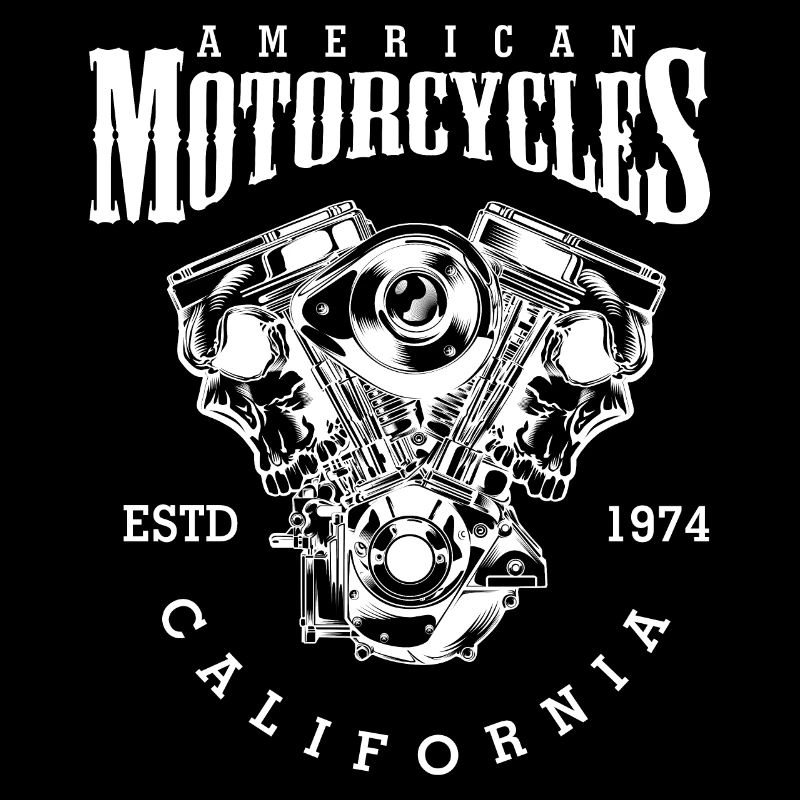 American Motorcycles Vintage Design