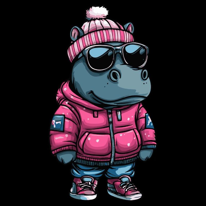 Hippopotame Hiver