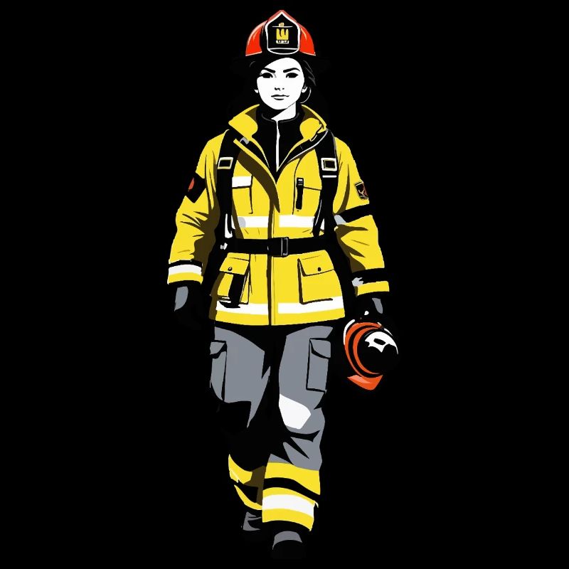 Pompier - Métier Design Sticker