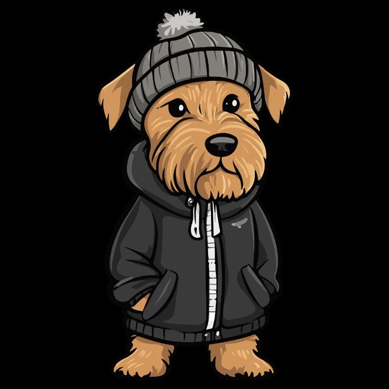 Airedale Terrier Hund Stylisch