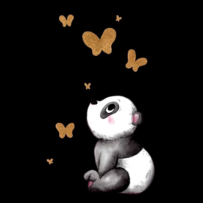 Rêver de panda de dessin animé