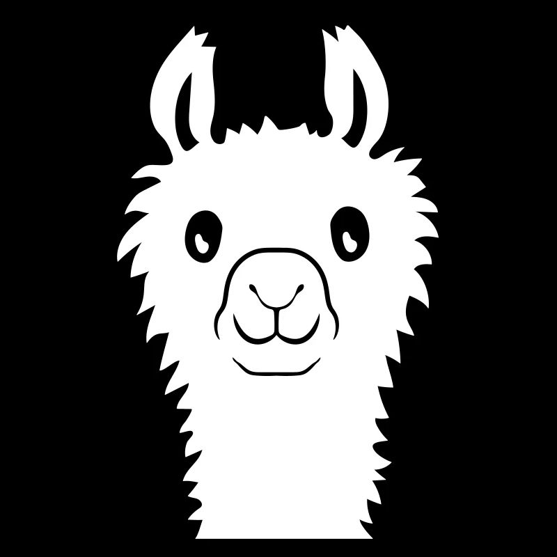 Niedliches Alpaka Gesicht