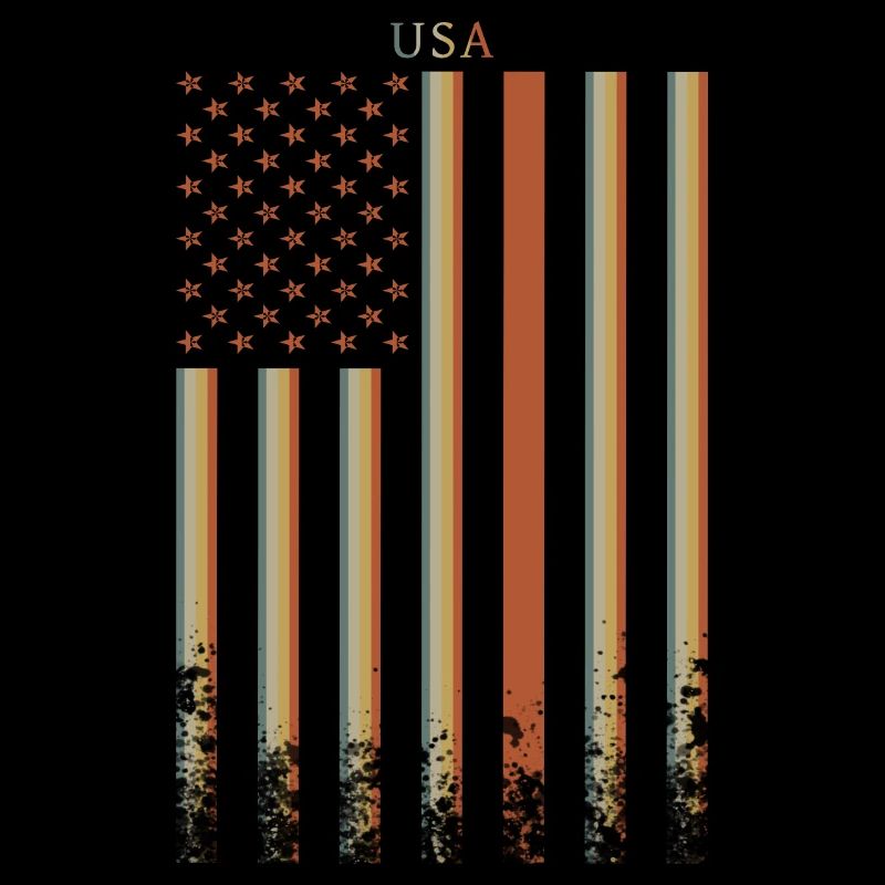 Drapeau des États-Unis Rétro