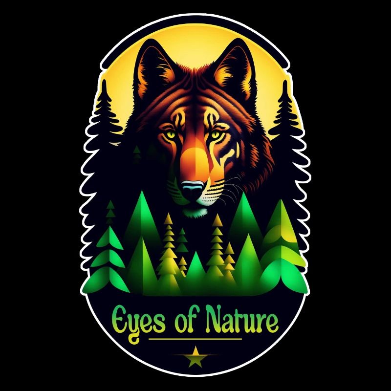 loup et montagne - nature