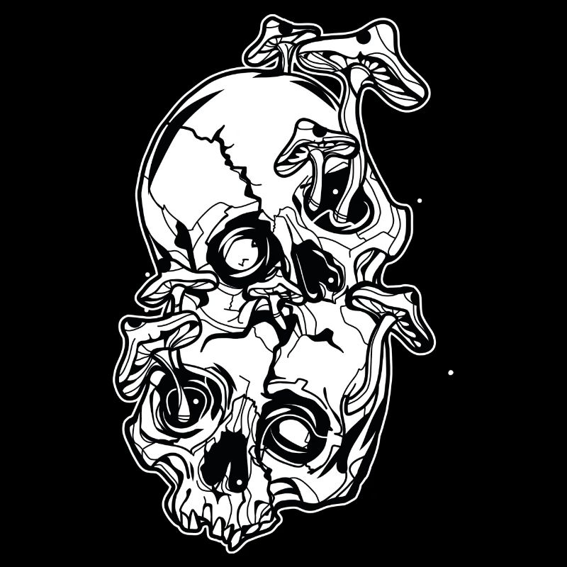 Magic Mushrooms // Skulls // Illustration