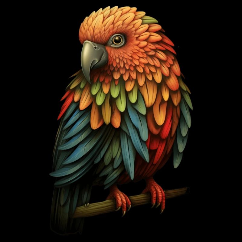 Kunterbunter Papageienvogel