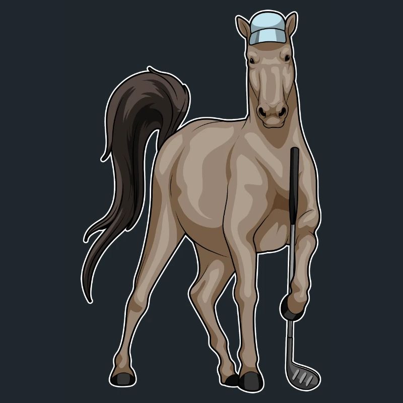 Pferd Golf Golfschläger