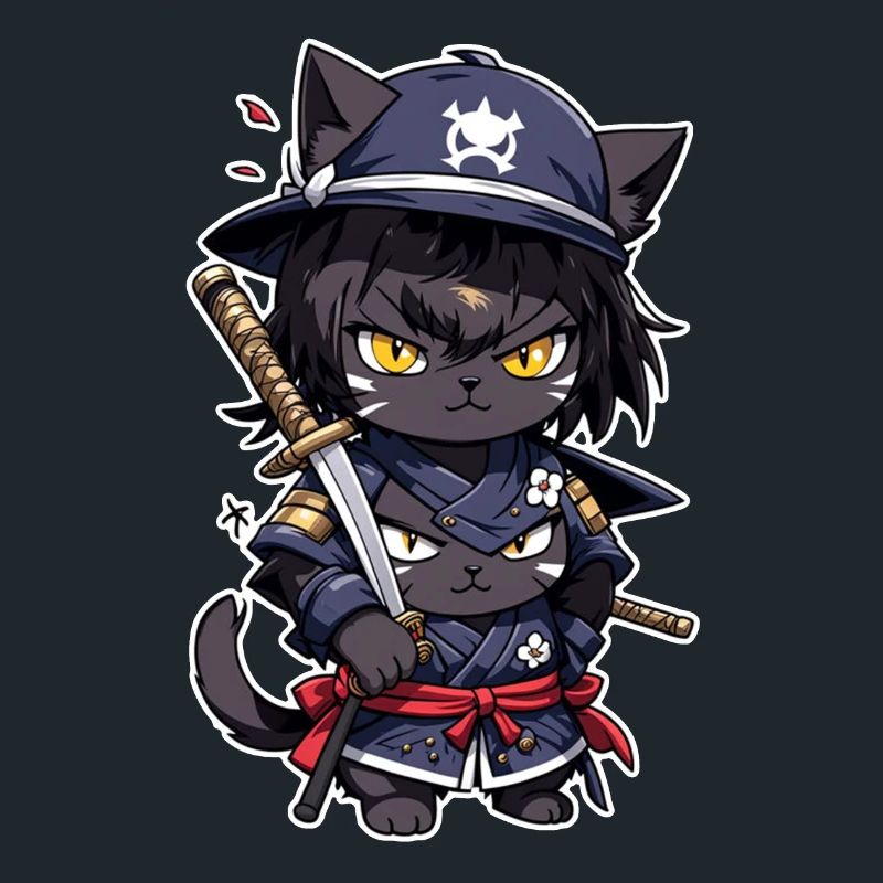Ninja Katze - Samurai Kätzchen