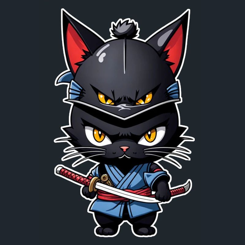 Ninja Katze - Samurai Kätzchen