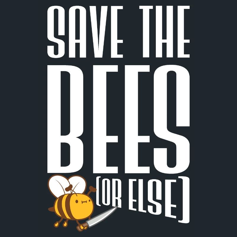 Rettet die Bienen oder sonst Messer Lustig Niedliche Biene Imker