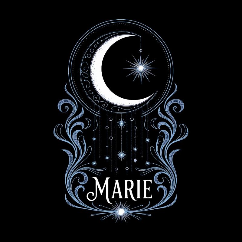 Mystical moon design named "Marie"