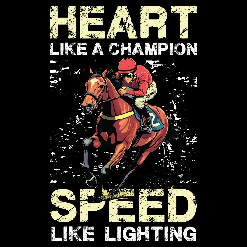 Coeur Comme Un Champion Vitesse Comme Un Jockey Éclairant