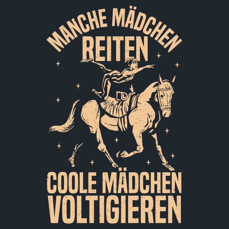 Coole Mädchen Voltigieren Pferd Reiten