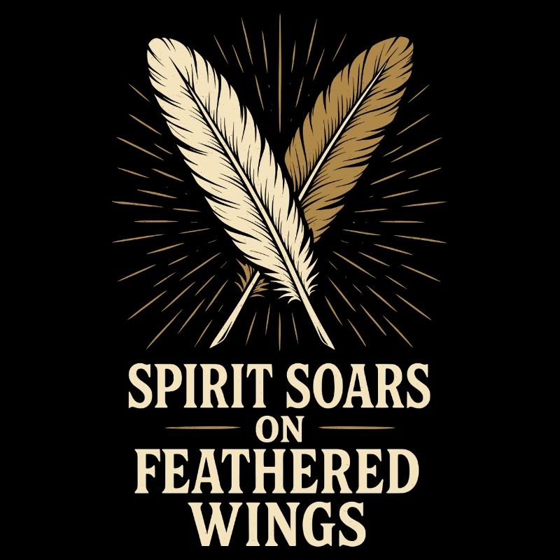 Feather And Dream Boho Festival Spiritual Pattern