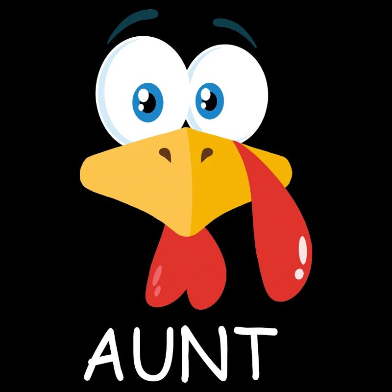 Auntie Turkey Funny Thanksgiving Gift For Aunt