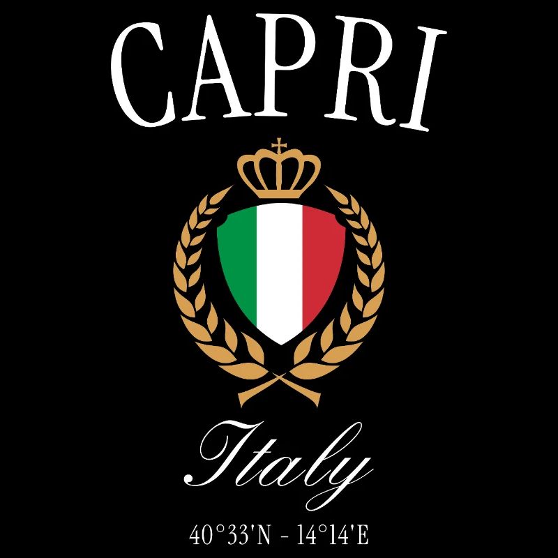Capri Italien Wappen Krone – Reise Souvenir
