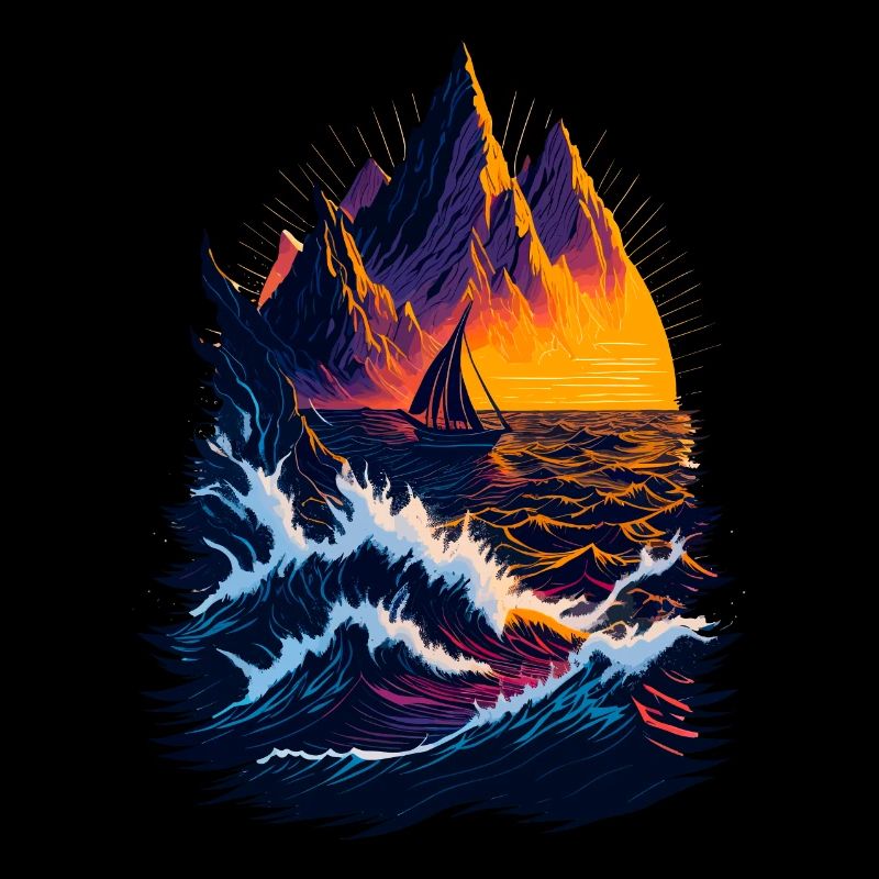 Fantastic landscape illustration
