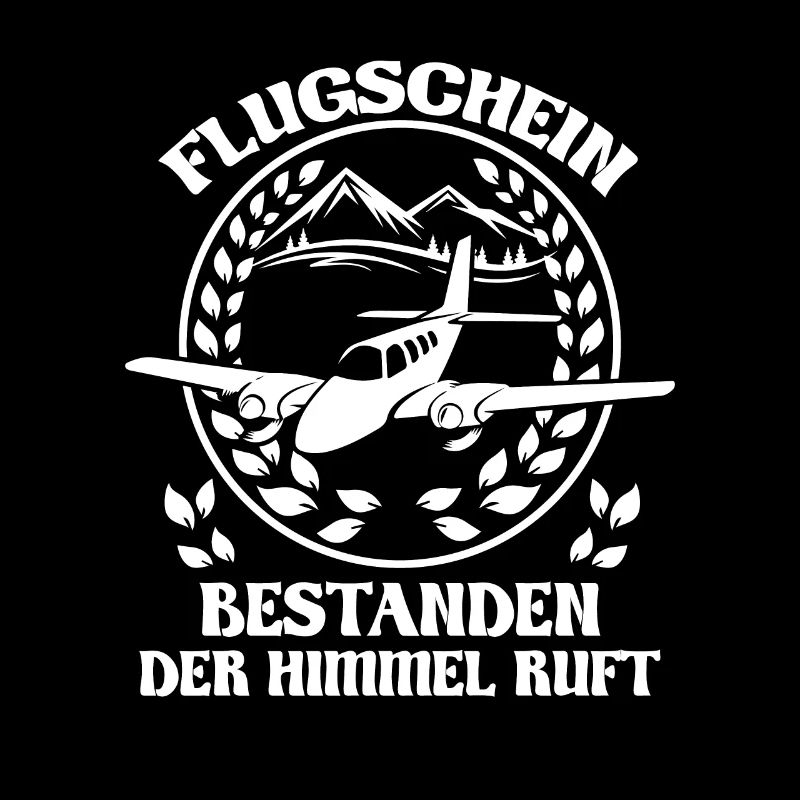 Flugschein bestanden der Himmel ruft
