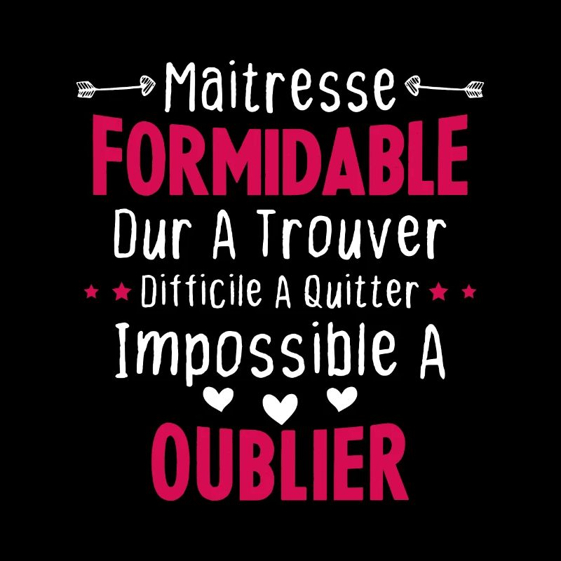Maîtresse formidable cadeau Maîtresse d'école