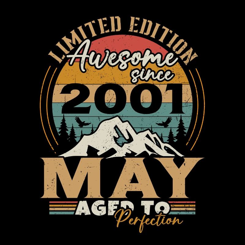 May 2001 Vintage Born in May 2001 Anniversary