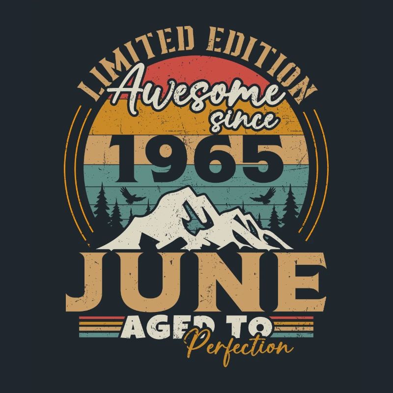 Vintage Retro Juni 1965 Geburtstagsgeschenk