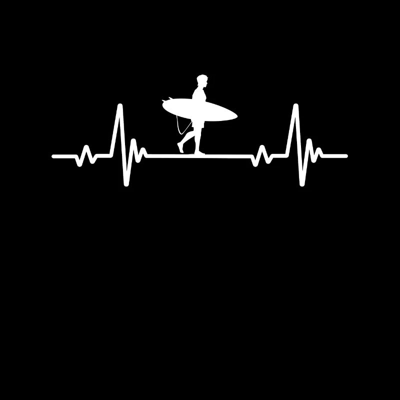 Heartbeat Surfer Surf Surf ECG