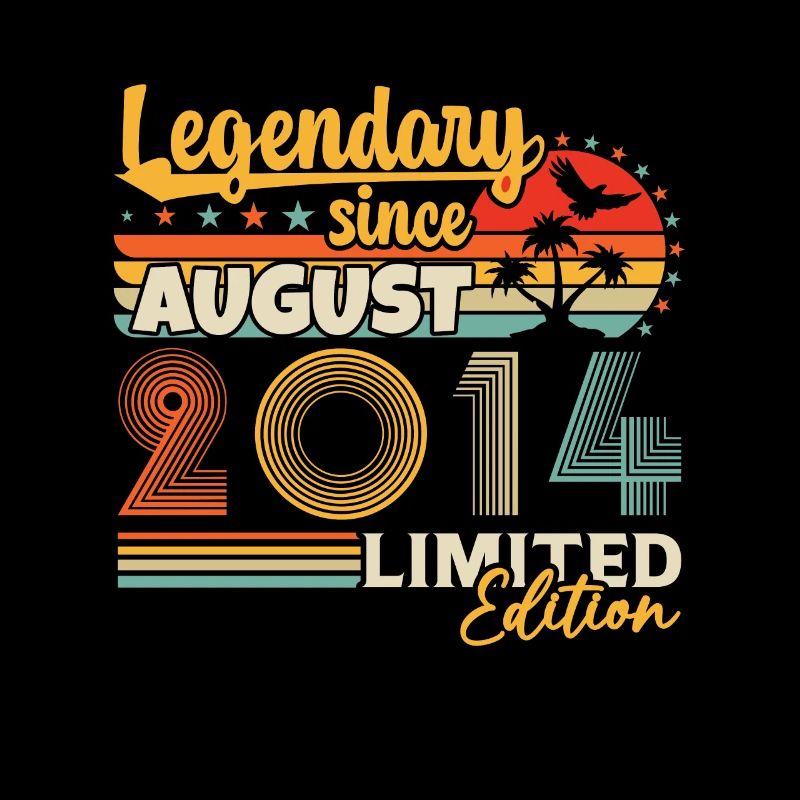 August 2014 Vintage Retro Geburtstagsgeschenk