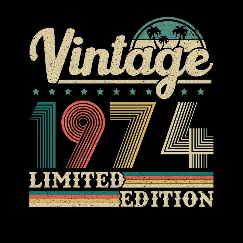 1974 Vintage Retro Geburtstagsgeschenk