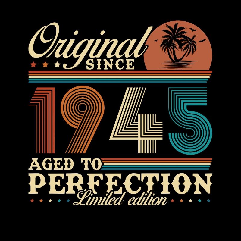 1945 Vintage Retro Cadeau D’anniversaire