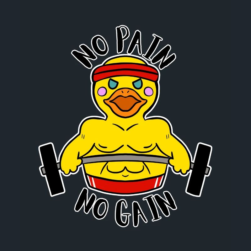 Pas de douleur, pas de gain Ducky Body Builder