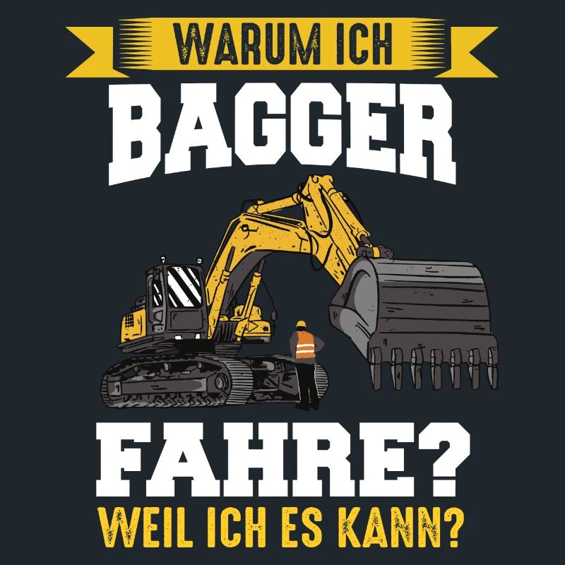 Bagger Baggerfahrer Bauarbeiter Baustelle