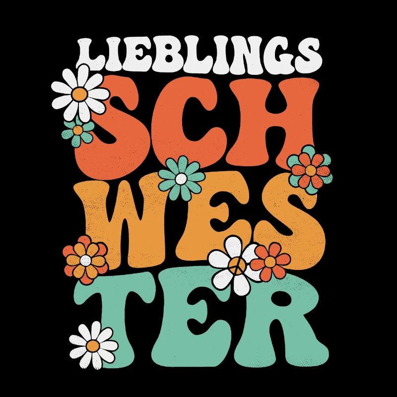 LIEBLINGSSCHWESTER 70ER RETRO HIPPIE SCHWESTER