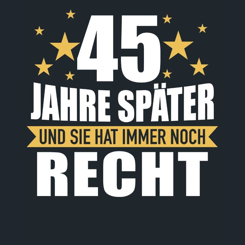 45 Hochzeitstag Jahrestag Ehemann Ehefrau