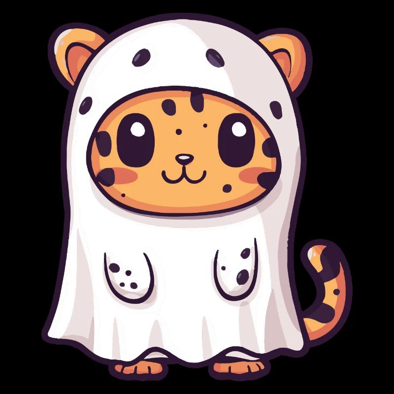 Leopard Halloween Comic Geist