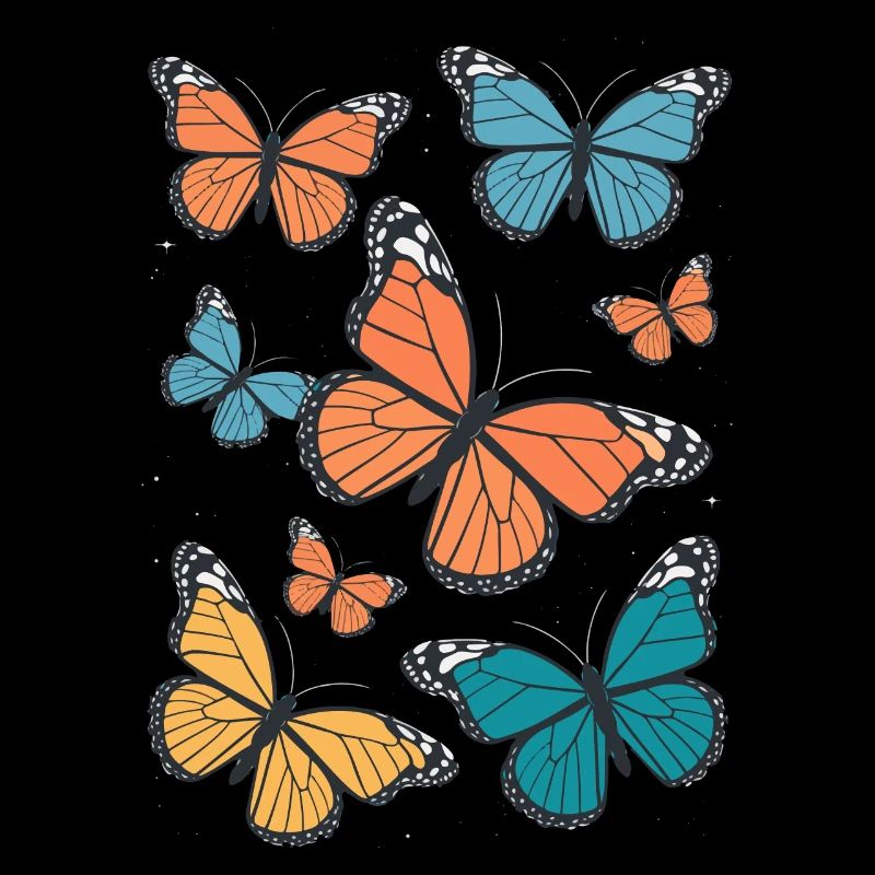 Schmetterling Monarchfalter Bunt Schmetterlinge