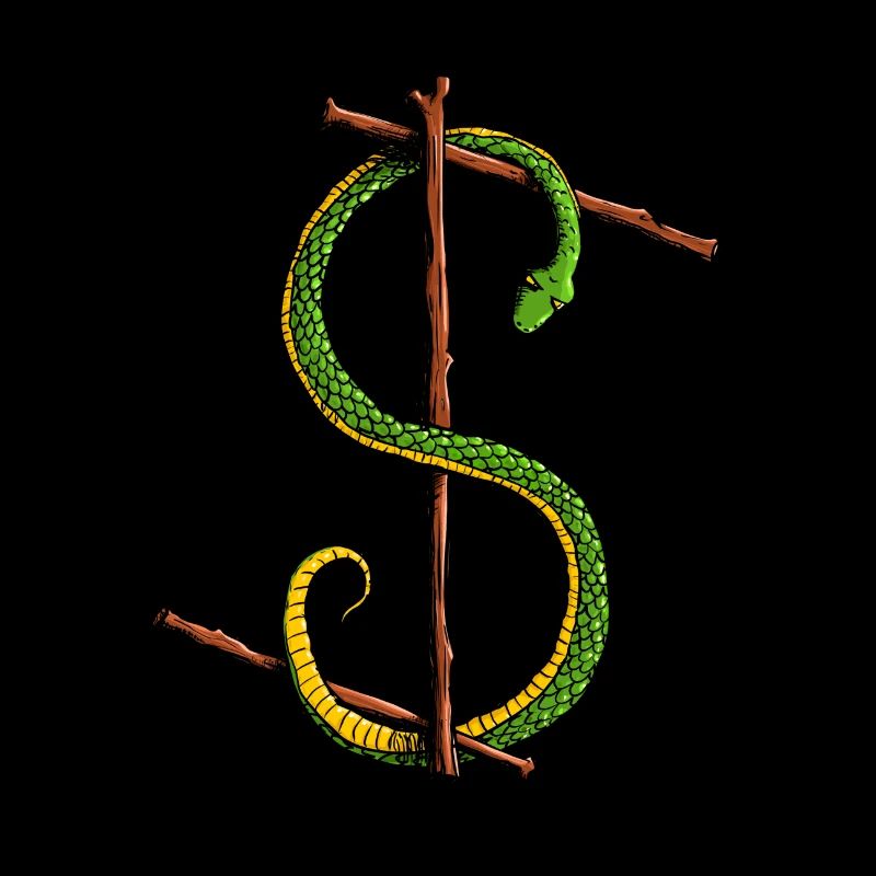 Rune Eihwaz avec motif de serpent
