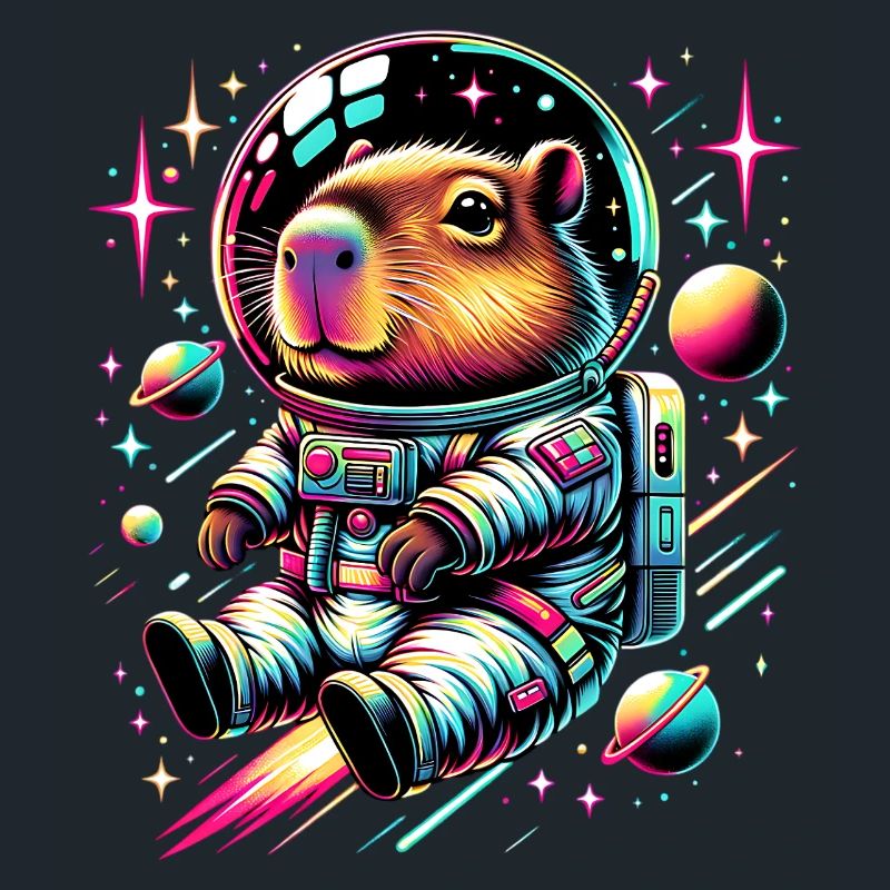 Capybaras Mignon Capybara Astronaute