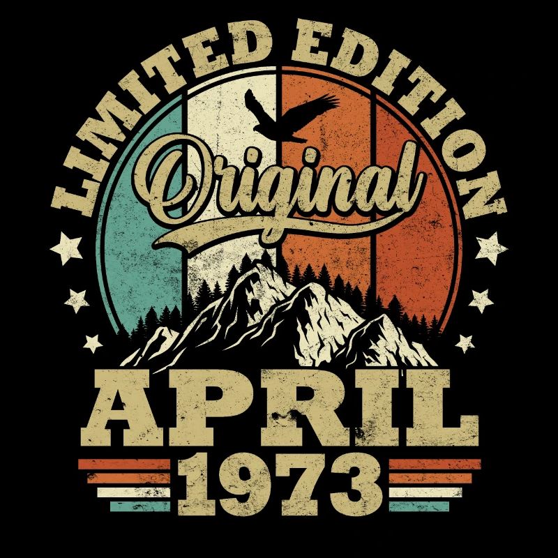 Geburtstagsgeschenk geboren im April 1973
