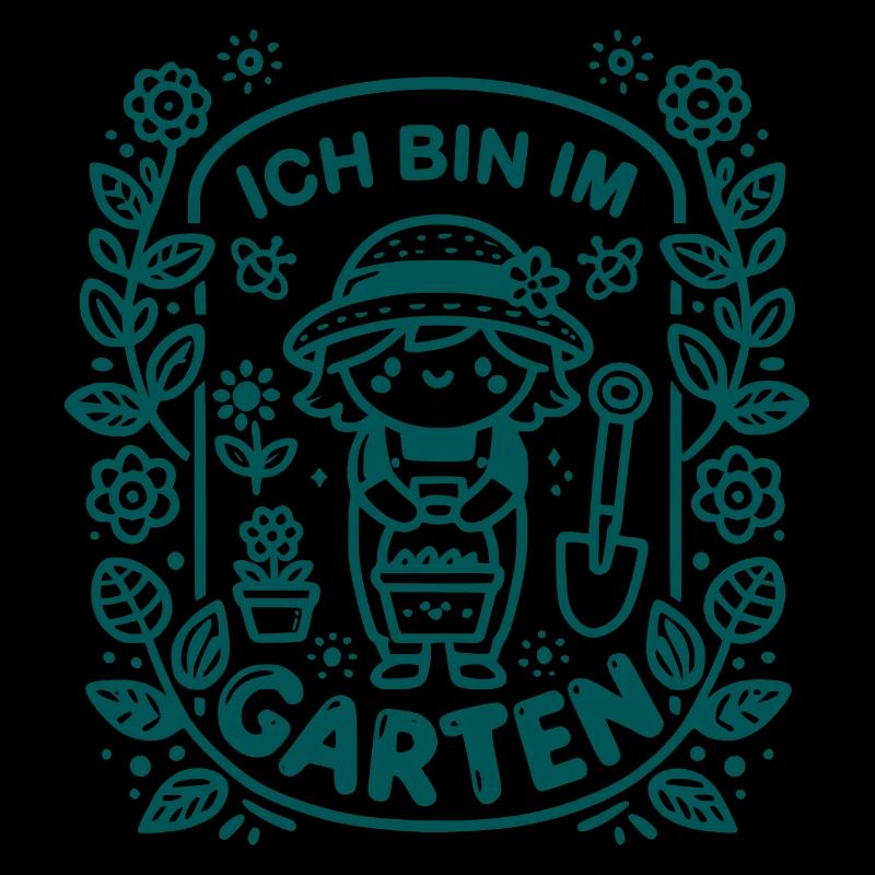 Ich bin im Garten