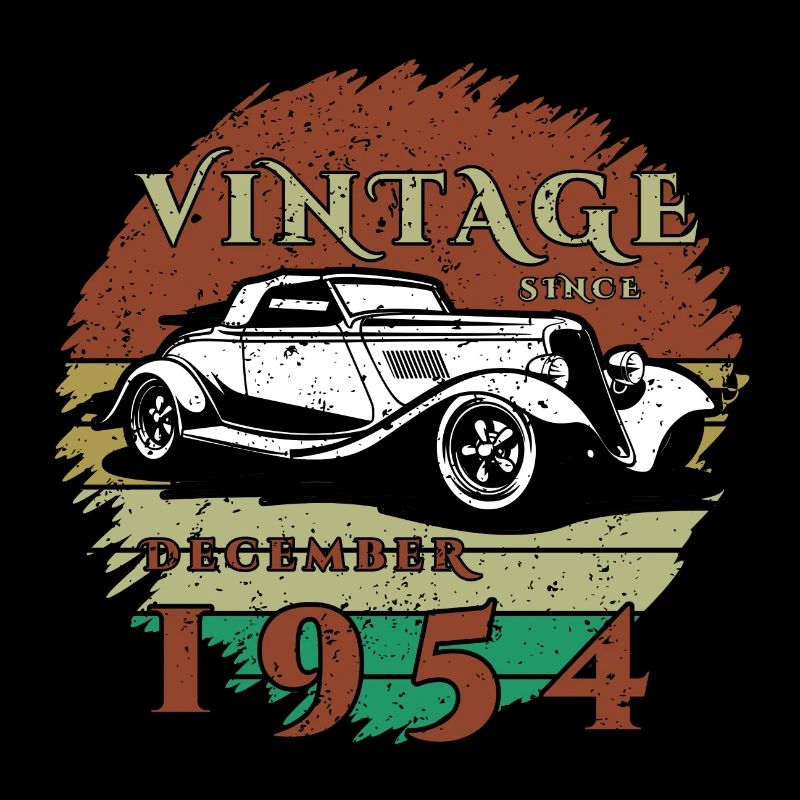 70th Birthday - Classic - Vintage since 12/1954