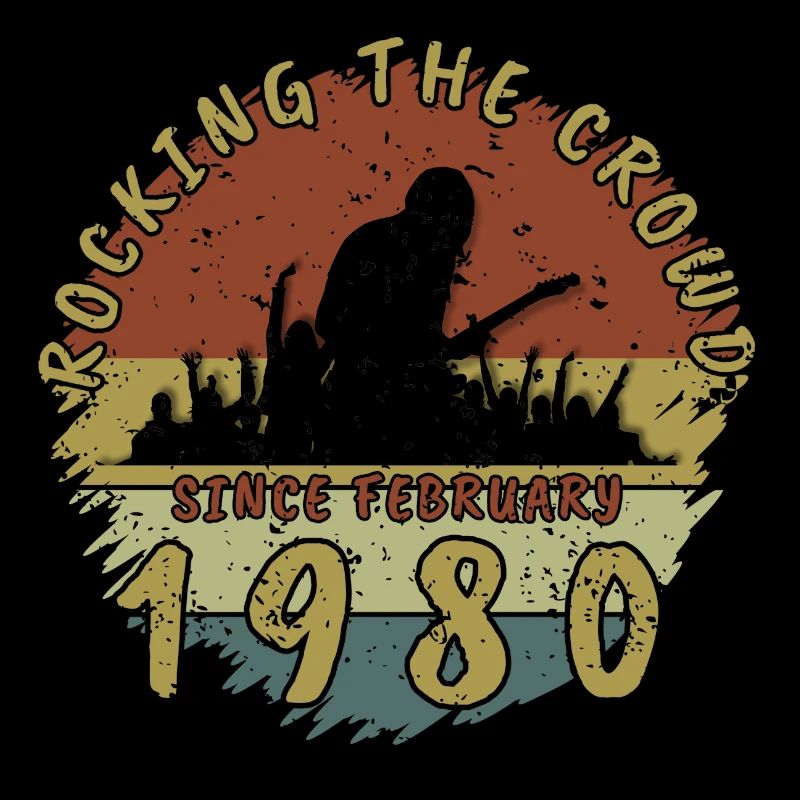 45th Birthday Rocking the crowd GIT 02/1980