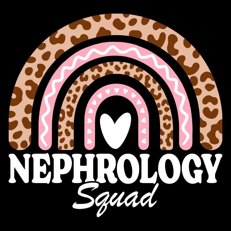 Regenbogen-Nephrologie-Krankenschwester-Team