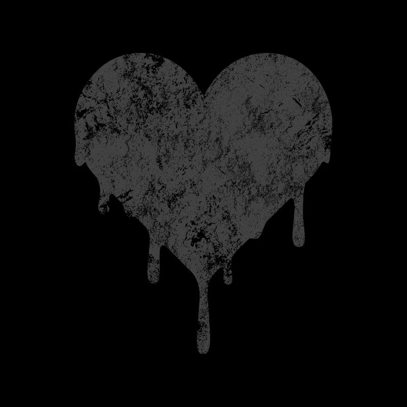 Emo Noir - Coeur Noir - Coeur Sang