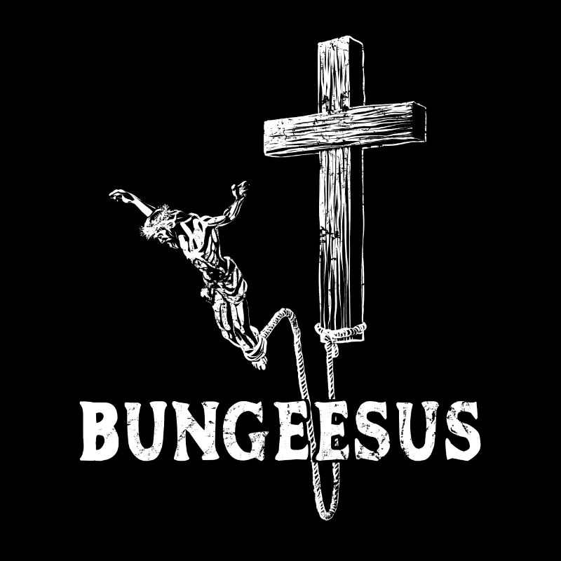 Bungee Jesus - Bungeesus - Jesus Bungee jumping